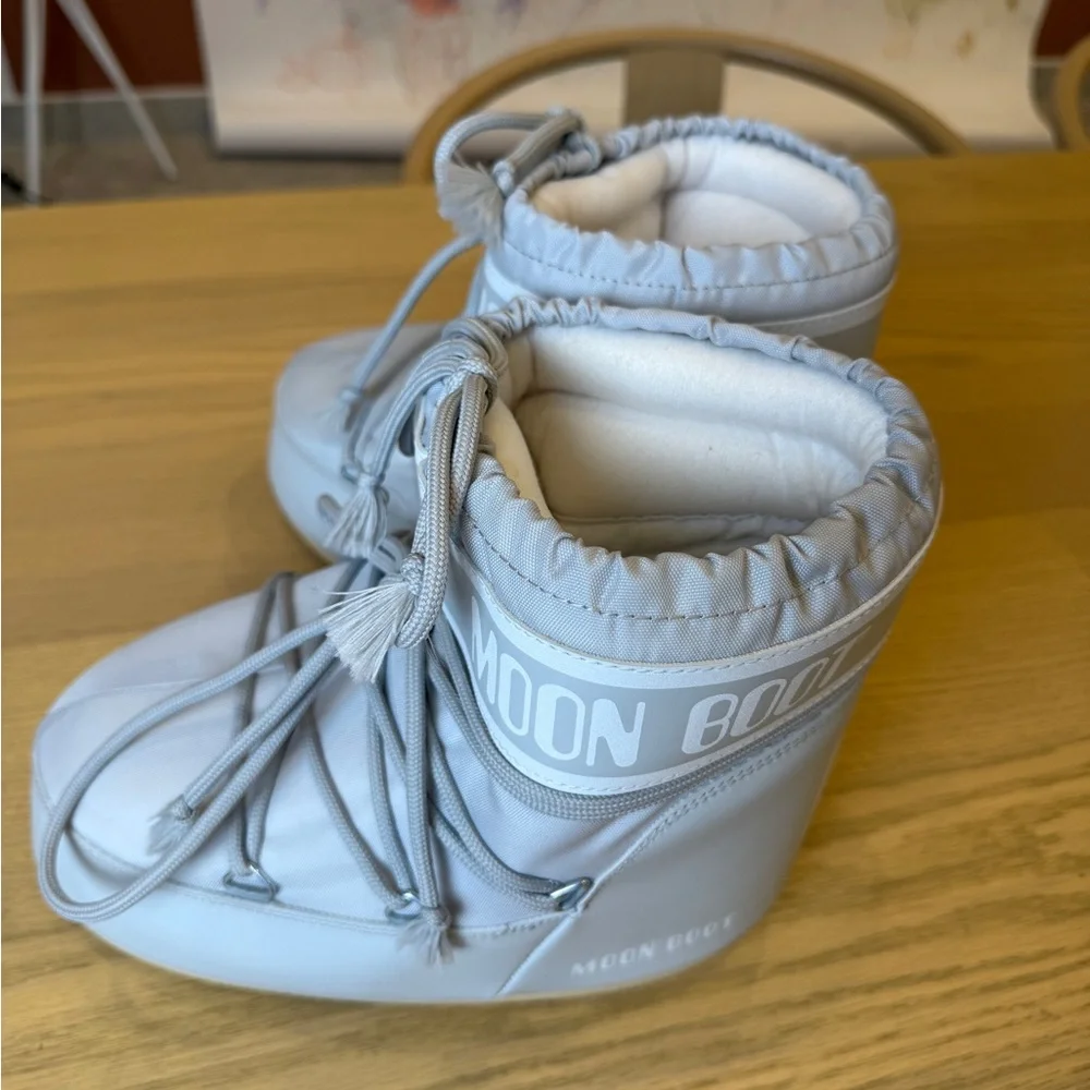 Moon Boot Women's Light Gray Winter Boots - Picture 5 of 8